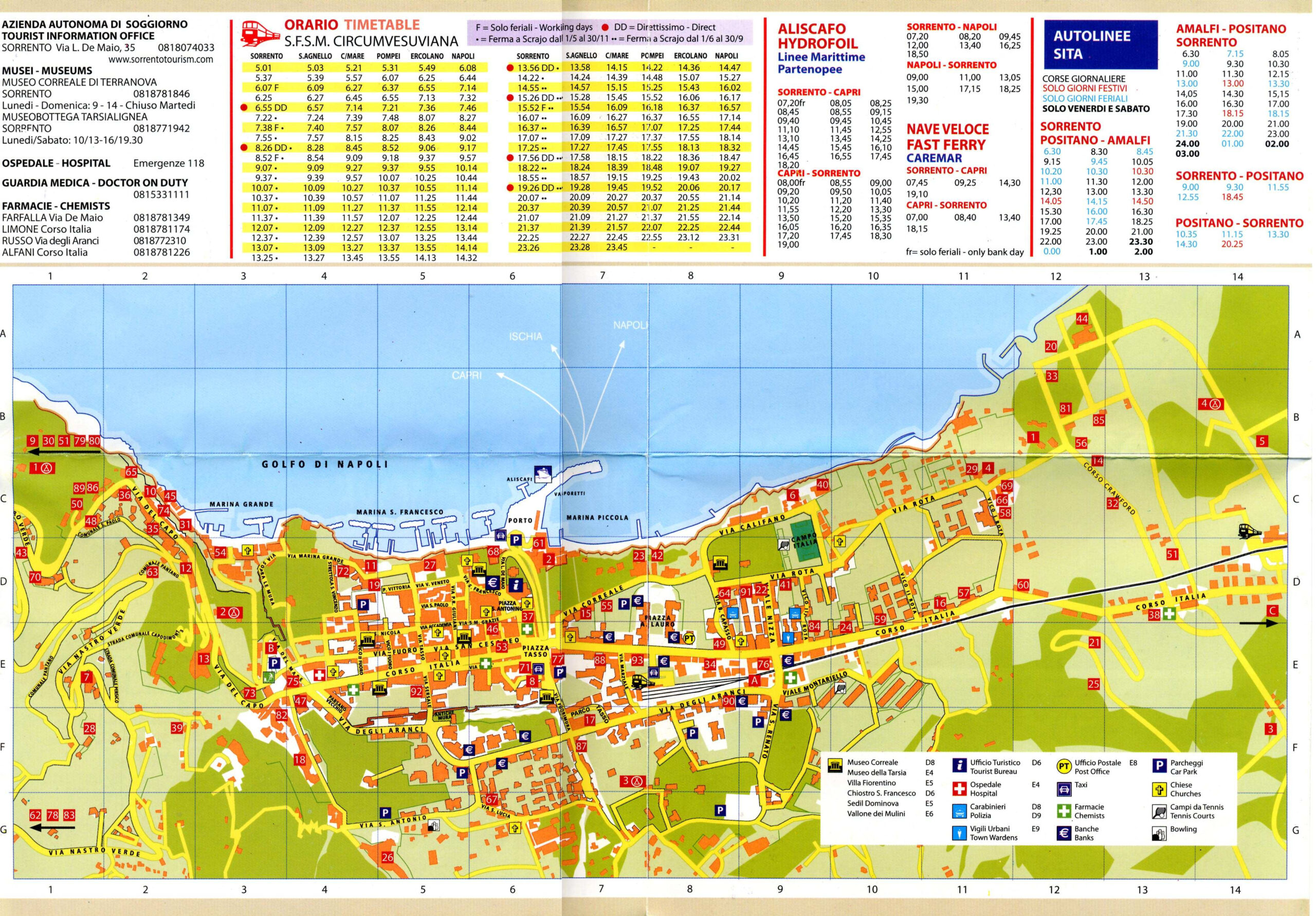 Large Sorrento Maps For Free Download And Print | High-Resolution intended for Map Of Hotels In Sorrento Italy