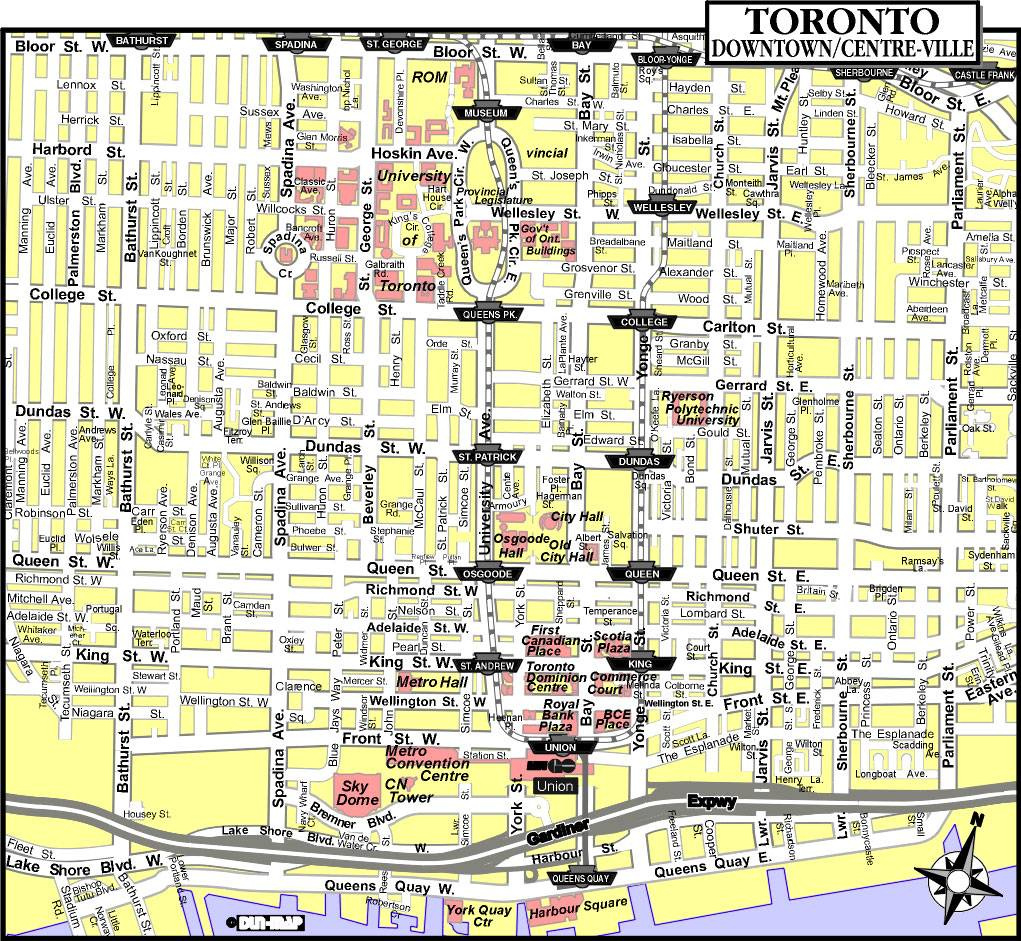 Large Toronto Maps For Free Download And Print | High-Resolution within Free Printable Toronto Tourist Map