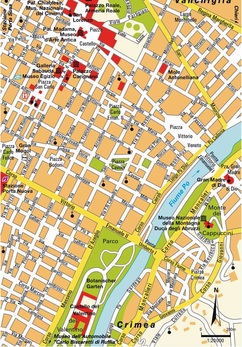 Large Turin Maps For Free Download And Print | High-Resolution And with regard to City Map Of Turin Italy