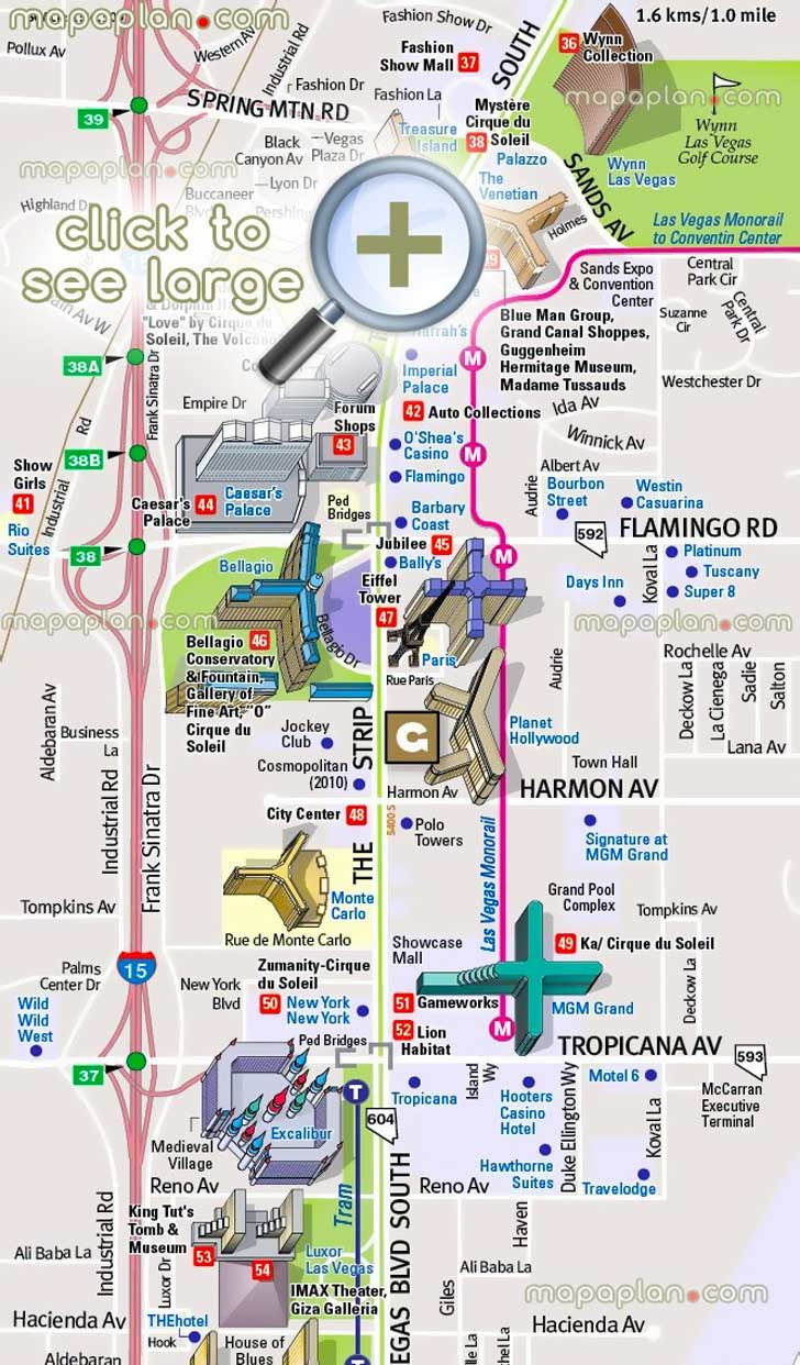 Las Vegas Map - Top Tourist Attractions with regard to Printable Map of Fremont Street Las Vegas