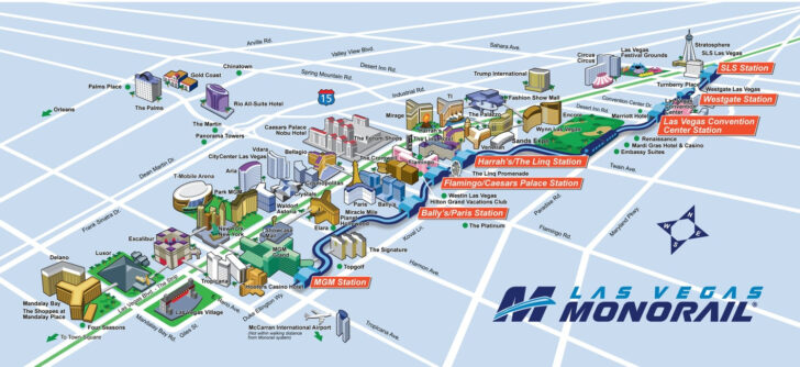 Las Vegas Strip Map Printable