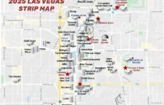 Las Vegas Strip Map (2025) Updated | Lasvegashowto for Printable Detailed Las Vegas Strip Map
