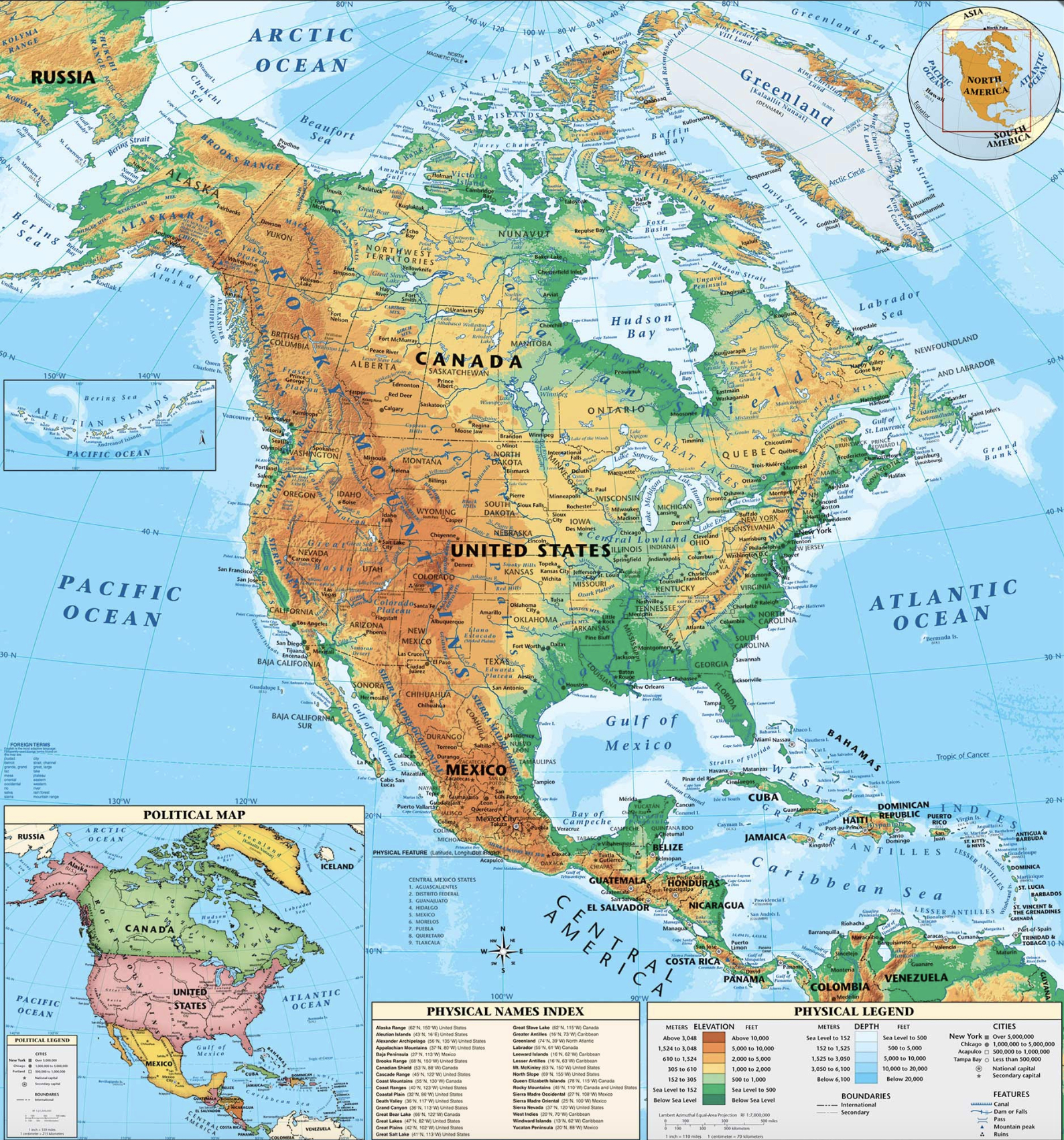 Latin America — Mr. Gilbert in Geographical Map Of North And South America