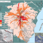 Lava Flow Hazards At Mount Etna: Constraints Imposederuptive Throughout Map Of Mount Etna Italy