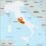 Lazio | Region Of Italy, Geography, Rome | Britannica With Regard To Map Of Lazio Region Italy