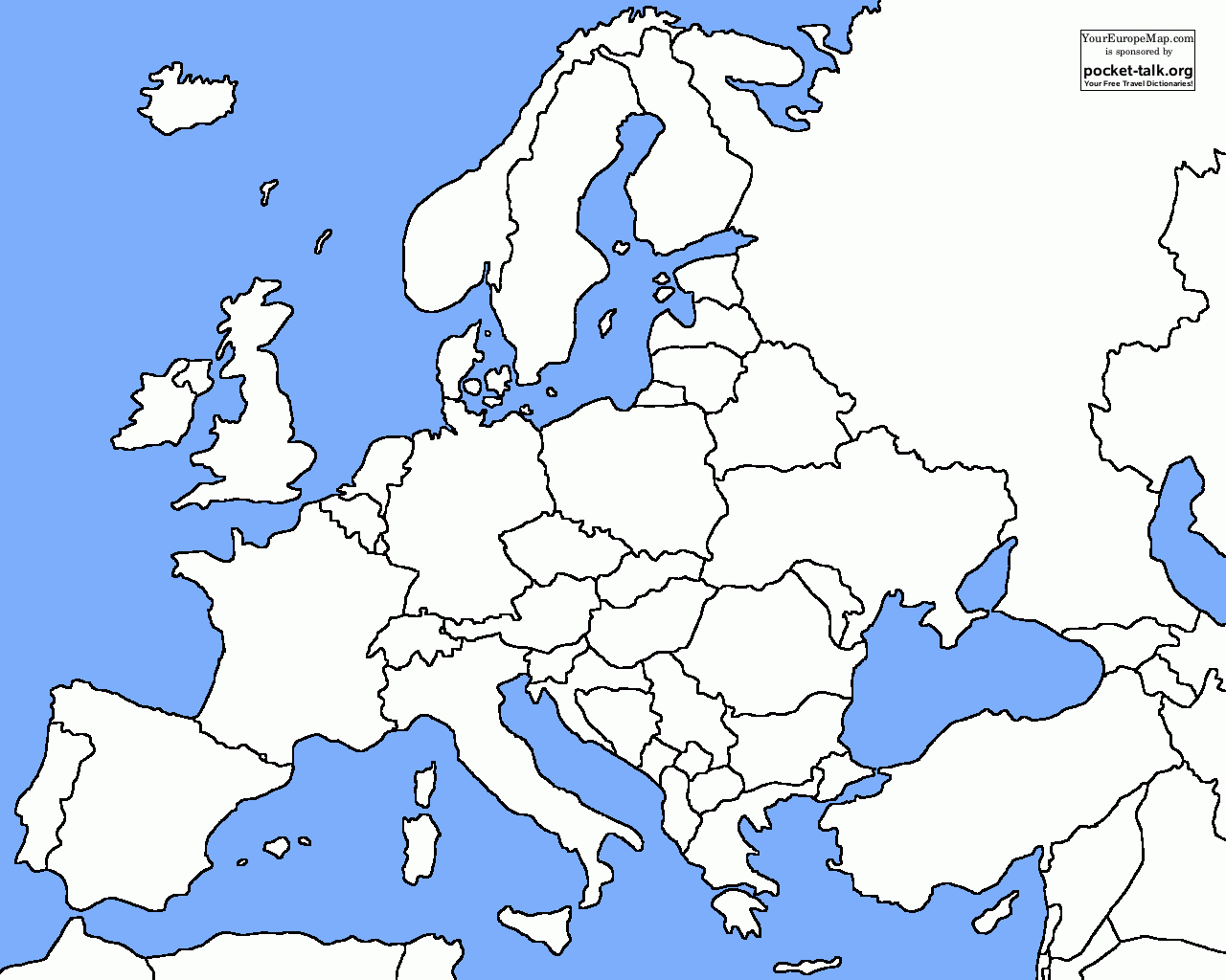 Lessonplan with Free Printable Outline Map Of Europe