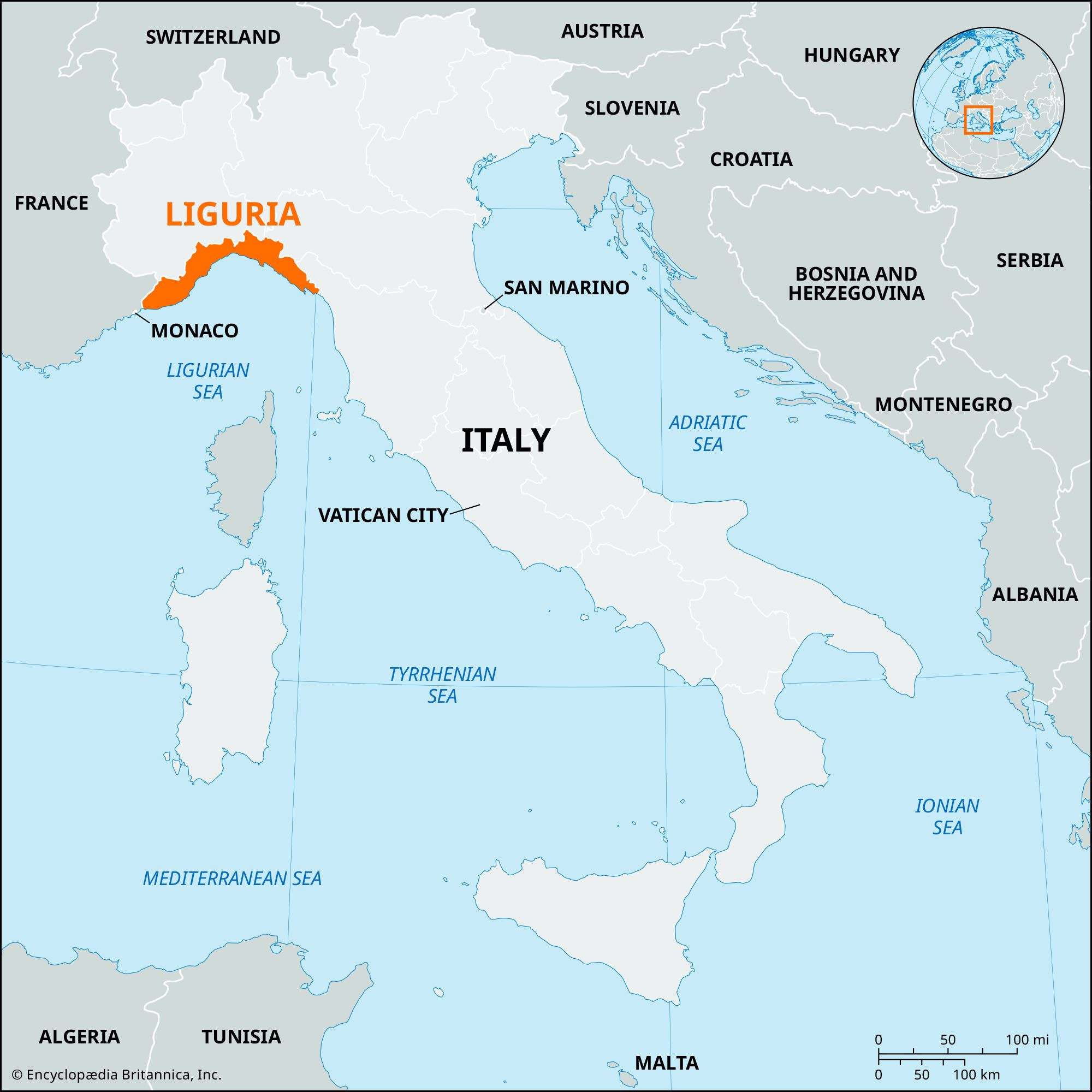 Liguria | Italian Riviera, Map, &amp;amp; Cuisine | Britannica with Map of Liguria Region of Italy
