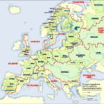 List Of Rivers Of Europe   Wikipedia For Map Of Europe And Asia Rivers