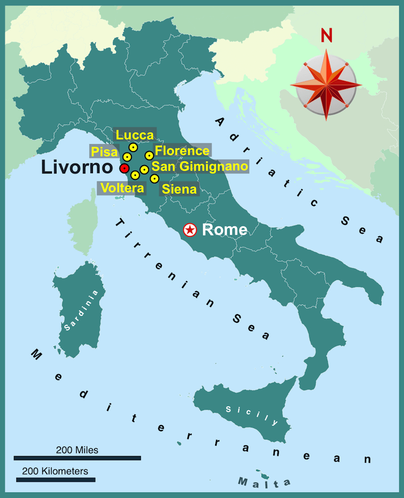Livorno (Italy) Cruise Port Guide: Review (2024) with regard to Map of Livorno Tuscany Italy