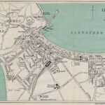 Llandudno Vintage Town/City Plan. Wales. Ward Lock 1930 Old With Regard To Free Street Map Of Llandudno