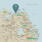 Local Area   Blackrock Beach House Regarding Map Of Portrush Northern Ireland