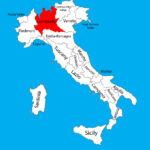 Lombardy Lombardia Province In Italy Map Vector Image With Regard To Lombardy Region Of Italy Map
