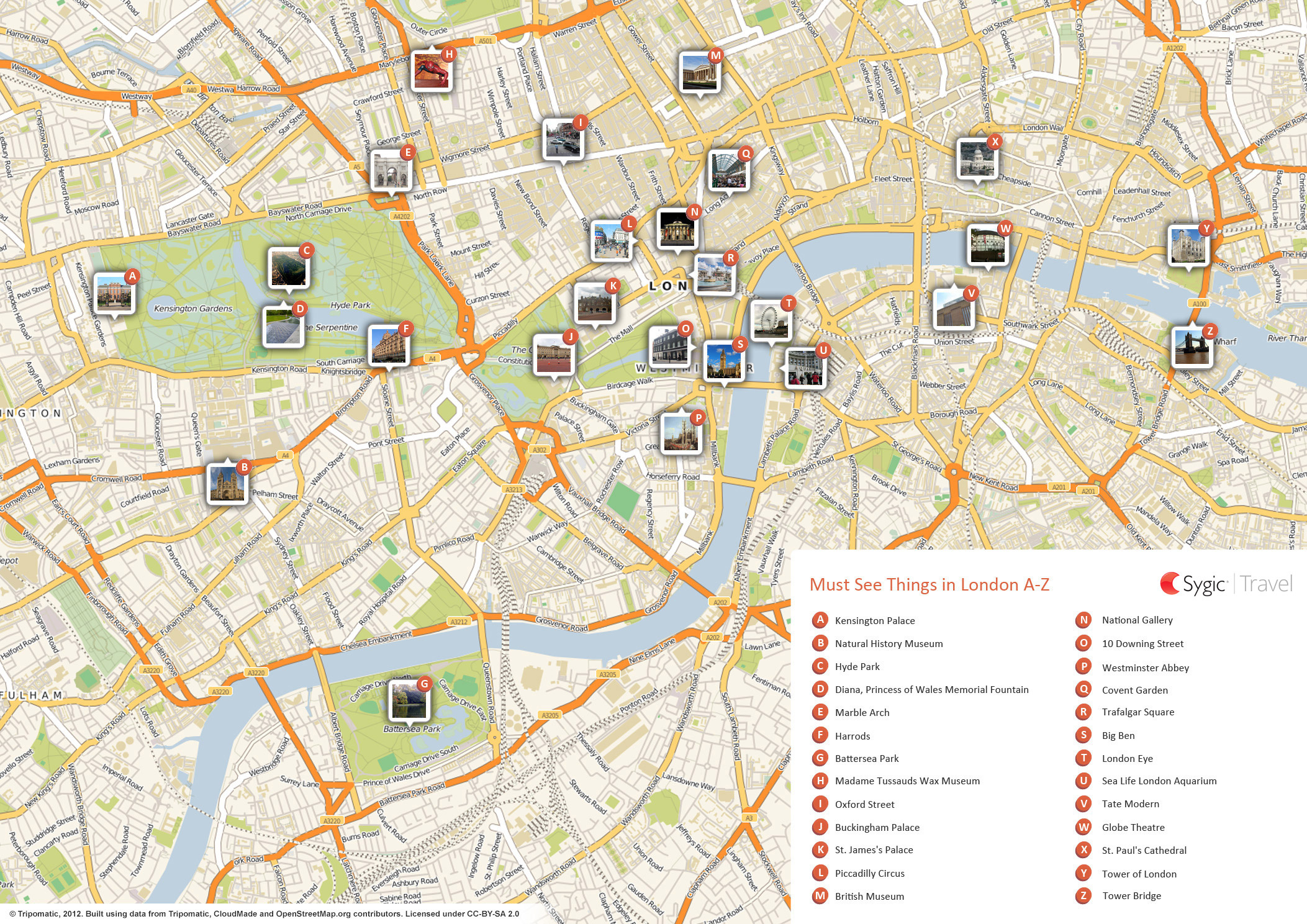 London Printable Tourist Map | Tripomatic pertaining to Large Printable Map of London