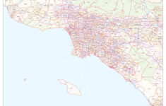 Los Angeles County, California Zip Codes Map pertaining to Los Angeles County Zip Code Map Printable