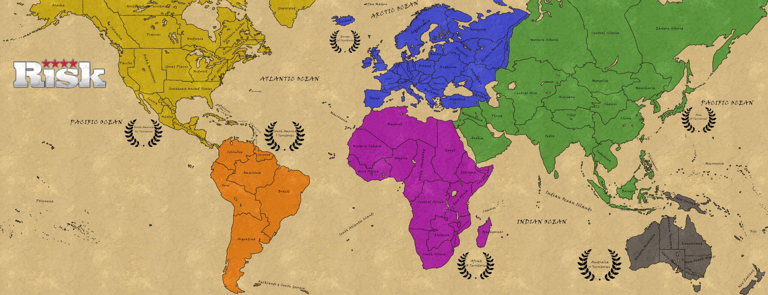 Made This Risk Map! Feel Free To Use This Map For Your Own Custom pertaining to Printable Risk Board Game Map