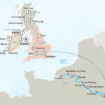 Majestic Britain & Ireland With Normandy And Gems Of The Seine Within Map Of England France And Scotland