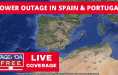 Major Power Outage In Spain And Portugal - Live Breaking News Blackout  Coverage throughout Map of Spain and Portugal Power Outage