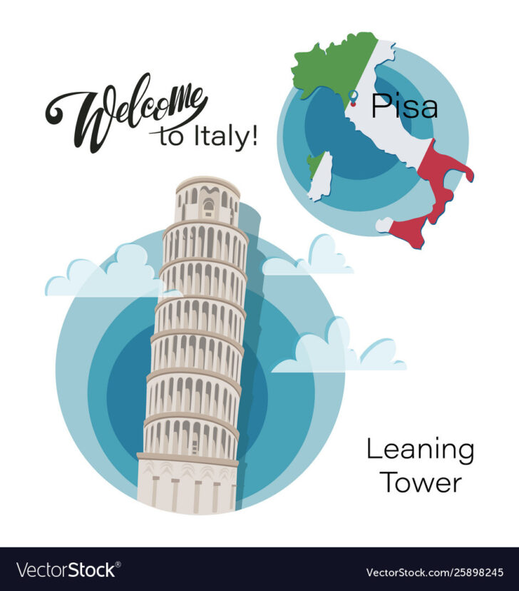 Leaning Tower of Pisa Italy Map