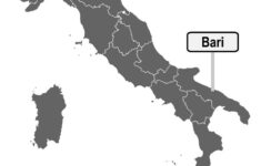 Map Italy With Road Sign Bari Royalty Free Vector Image within Bari on Map of Italy