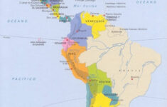 Map Of América Latina - Labeled In Spanish - Castrolandia with North and South America Map In Spanish