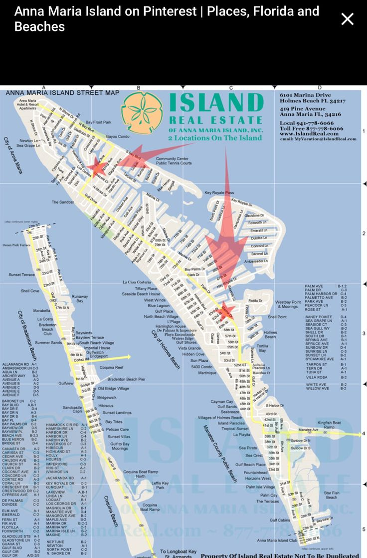 Map Of Anna Maria Island, Florida with regard to Printable Map of Anna Maria Island Florida