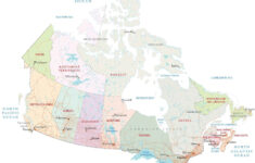 Map Of Canada – Cities And Roads – Gis Geography inside Free Printable Map of Canada with Provinces and Capitals