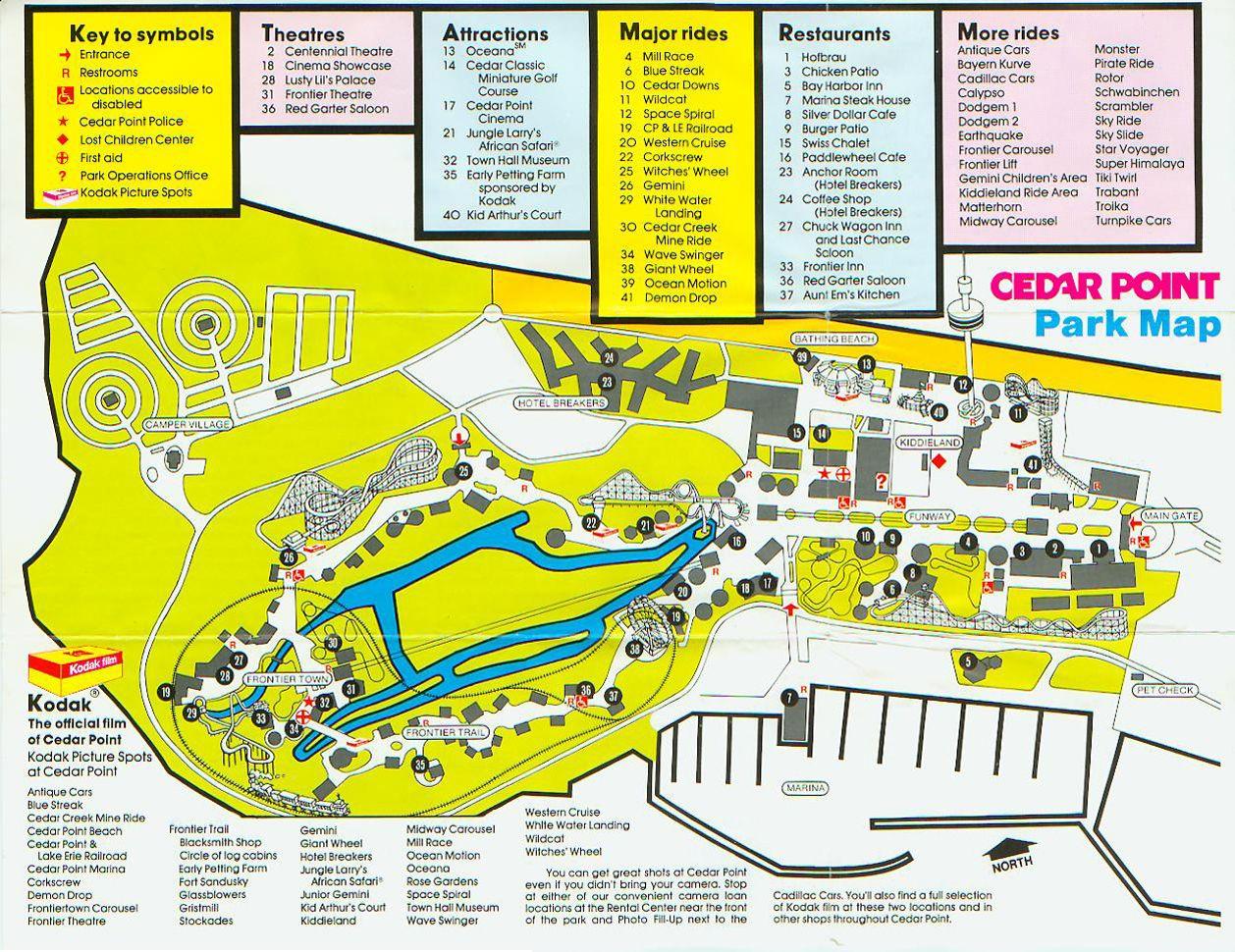 Map Of Cedar Point in Printable Hotel Breakers Cedar Point Property Map