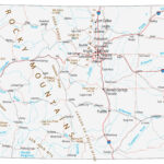 Map Of Colorado   Cities And Roads   Gis Geography In Free Printable Road Map Of Colorado