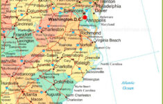 Map Of East Coast Of The United States - Ontheworldmap with Printable Map of East Coast USA