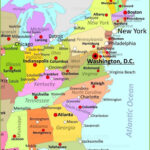 Map Of Eastern United States Regarding Map Of Eastern United States Printable