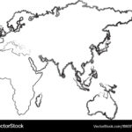 Map Of Europe Africa And Asia Country Royalty Free Vector Throughout Blank Map Of Africa Europe And Asia