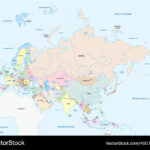 Map Of Europe And Asia Royalty Free Vector Image Intended For The Map Of Asia And Europe