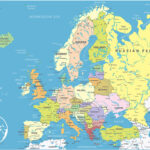 Map Of Europe (Countries And Cities)   Gis Geography In Show Map Of Europe And Asia
