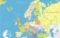 Map Of Europe (Countries And Cities) - Gis Geography throughout Geographical Map of Europe and Asia