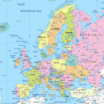 Map Of Europe With Countries, Cities And Boundaries   Ezilon Maps Regarding Tourist Map Of Europe And Asia