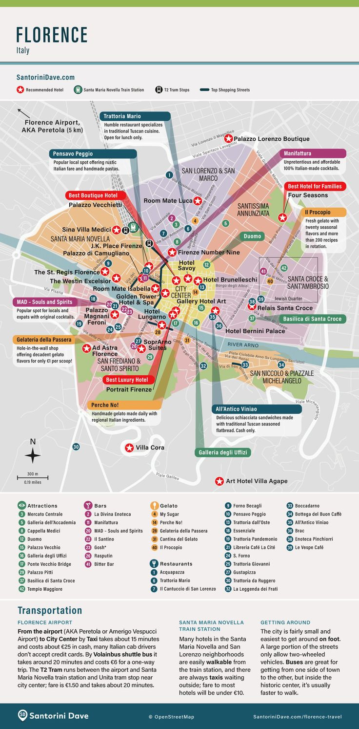 Map Of Florence, Italy for Map of Neighborhoods In Florence Italy