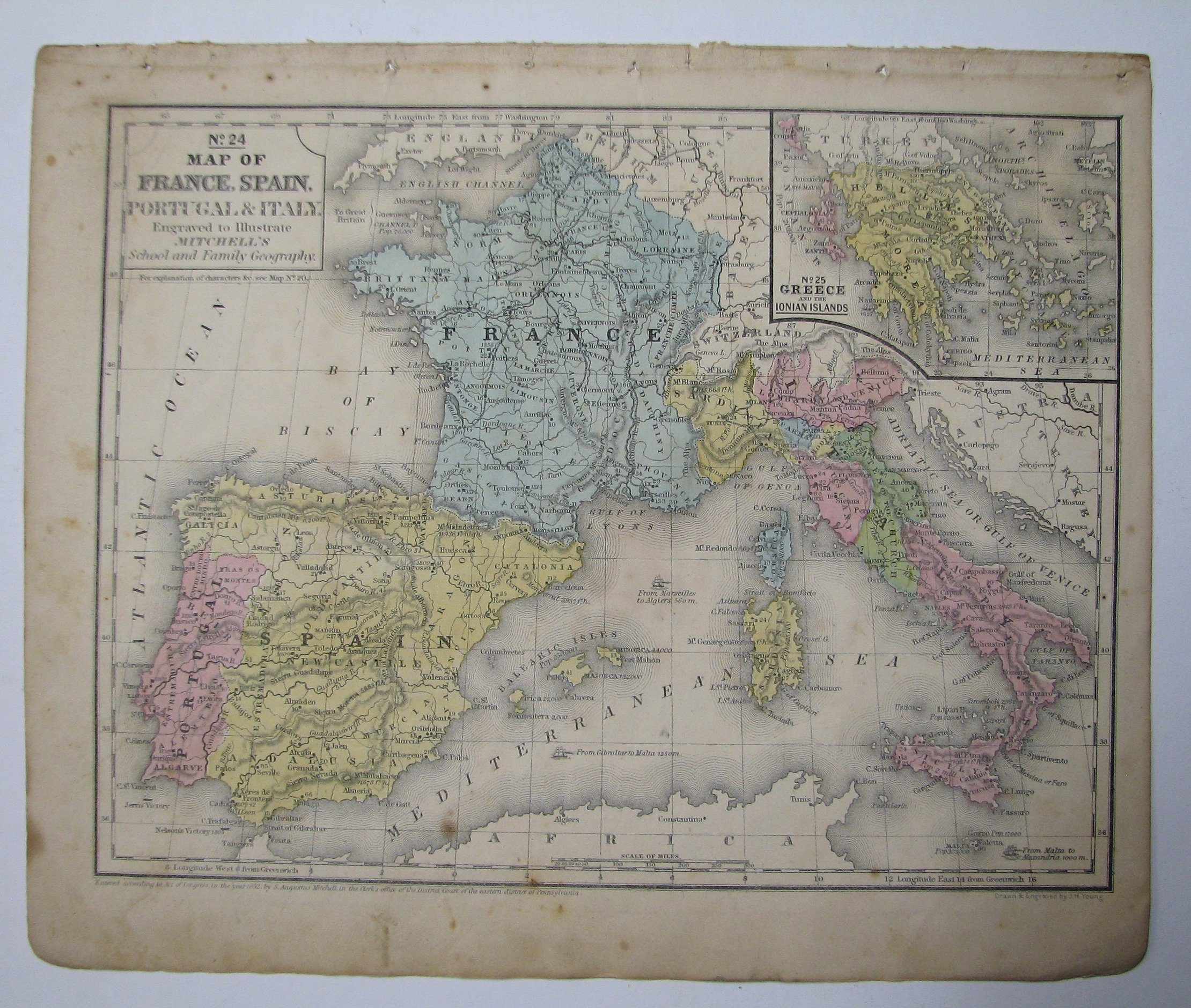 Map Of France, Spain, Portugal &amp;amp; Italy&amp;quot; And &amp;quot;Map Of Greece And The in Map of Italy and France and Spain