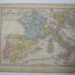 Map Of France, Spain, Portugal & Italy" And "Map Of Greece And The Inside Map Of France And Italy And Greece