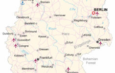 Map Of Germany - Cities And Roads - Gis Geography in Free Printable Map of Germany with Cities and Towns