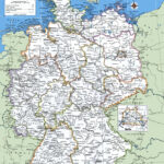 Map Of Germany With Cities And Towns   Ontheworldmap Inside Free Printable Map Of Germany With Cities And Towns