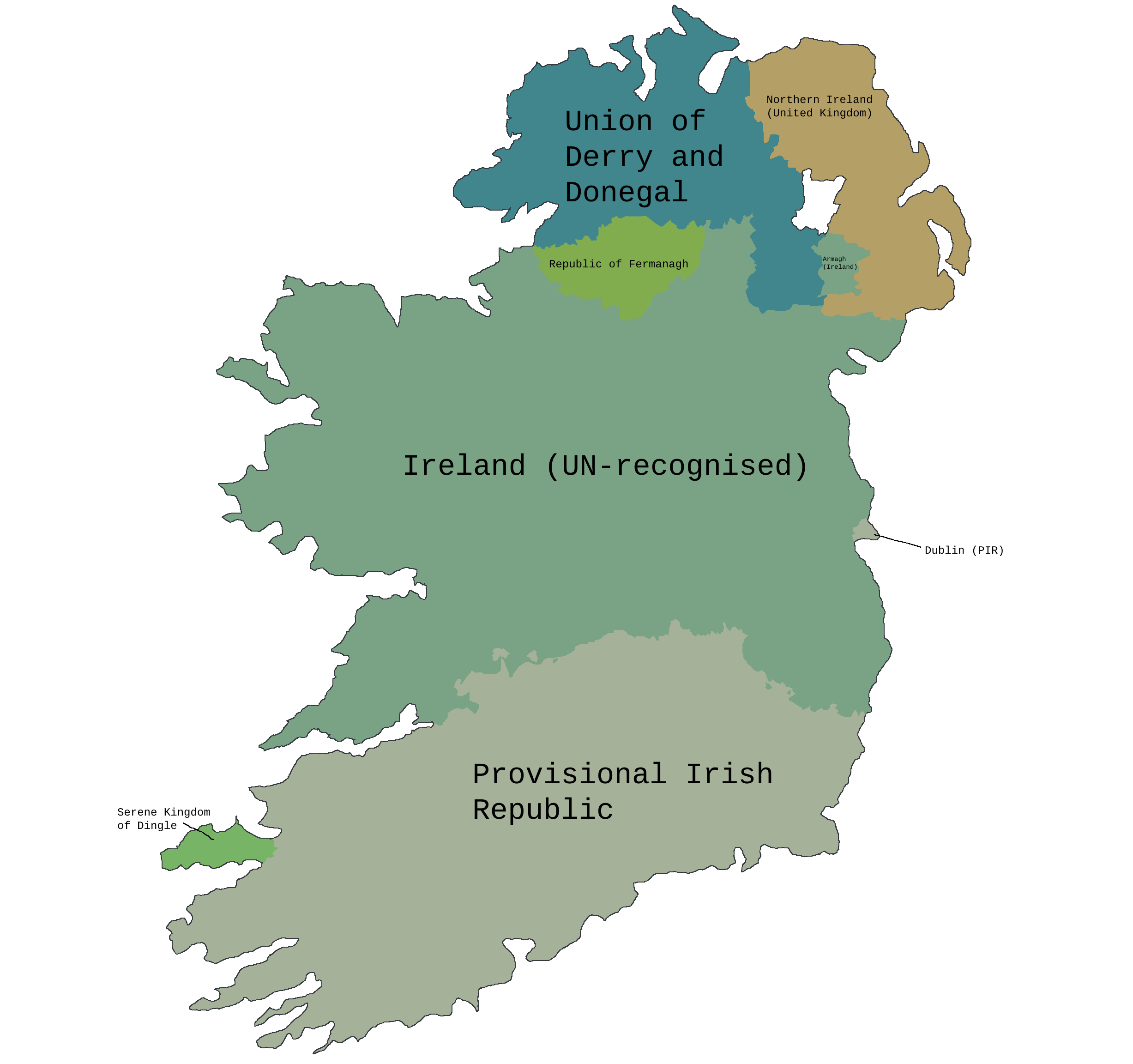 Map Of Ireland, Circa 2032 (No Lore) : R/Imaginarymaps throughout Map of Ireland Without Northern Ireland
