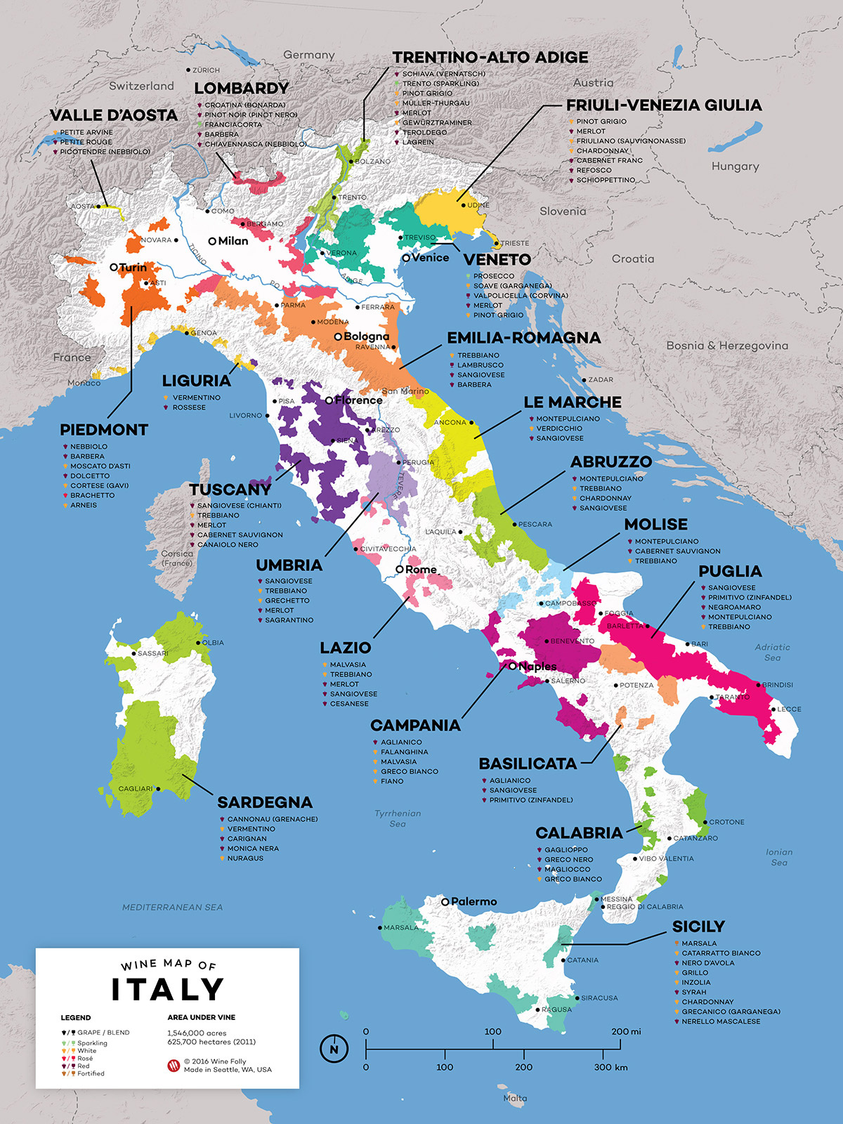 Map Of Italian Wine Regions | Wine Folly in Map Of Italy Wine Regions
