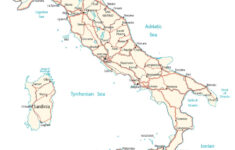 Map Of Italy - Cities And Roads - Gis Geography in Map of Northern Italy Cities