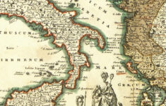 Map Of Italy To Greece, 1724 – Original Art, Antique Maps & Prints inside Map Of Greece And Italy