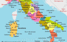 Map Of Italy – Where Is Italy On The Map (Southern Europe – Europe) for Picture Of Map Of Italy