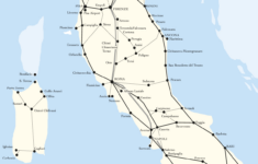 Map Of Italy'S Rail Network : R/Mapporn intended for Map Of Train Stops In Italy