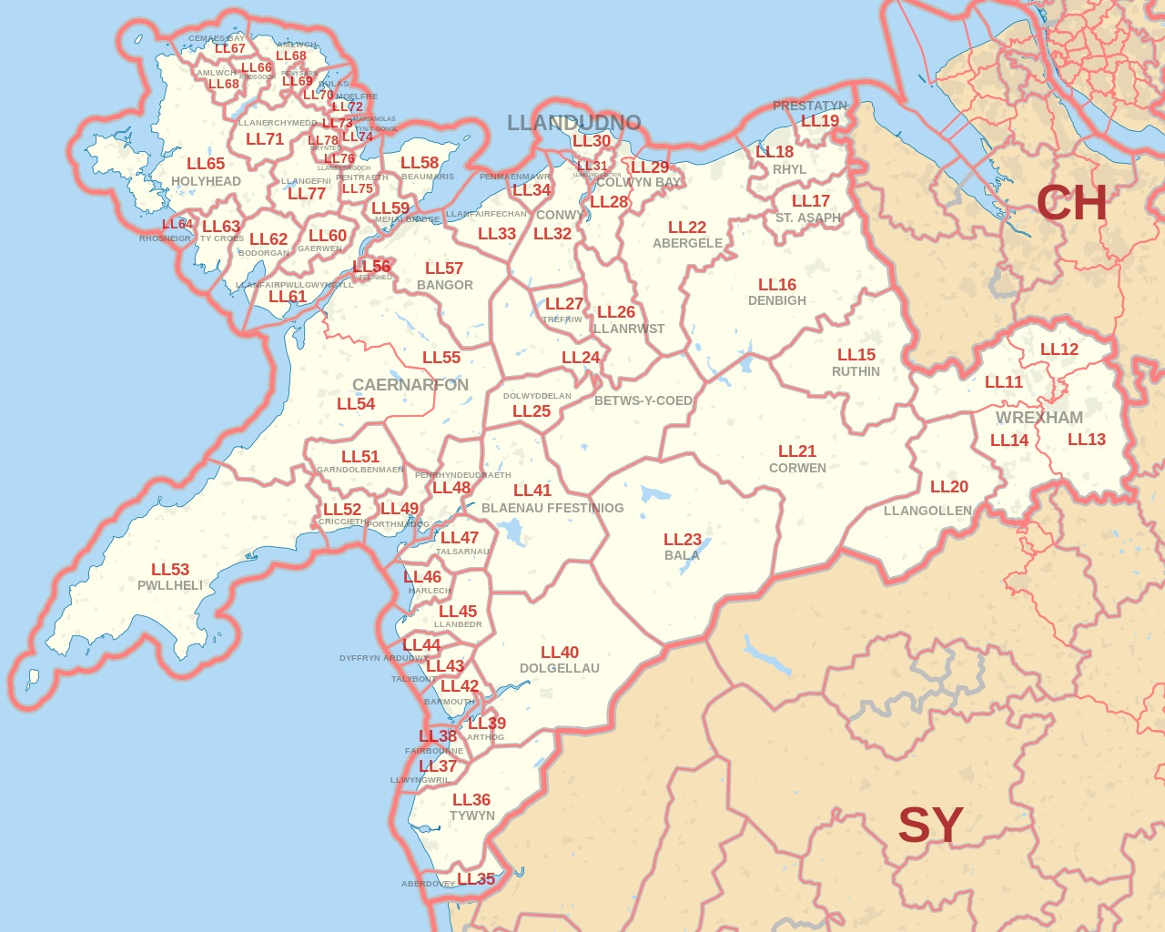 Map Of Llandudno with Map of Llandudno and Surrounding Area