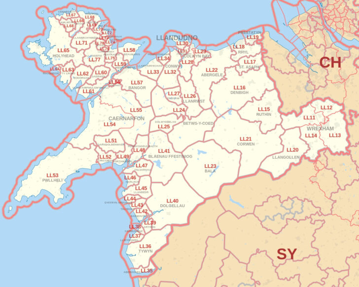 Map of Llandudno North Wales