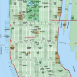 Map Of Manhattan, New York City   Detailed Manhattan Map Intended For Printable Manhattan Map With Streets And Avenues