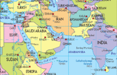 Map Of Middle East With Its Countries Maps - Ezilon Maps with Map of Middle East and Europe and Asia